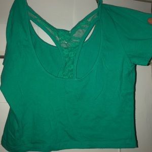 Teal crop top!